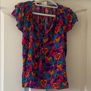 Rose + Olive Floral Multicolor Women's Top